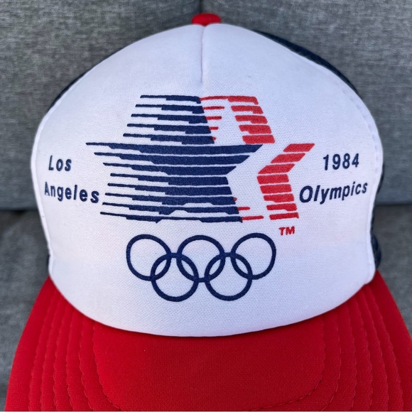 Los Angeles 1984 Olympics Vintage Trucker Snap Back Cap - Picture 3 of 14